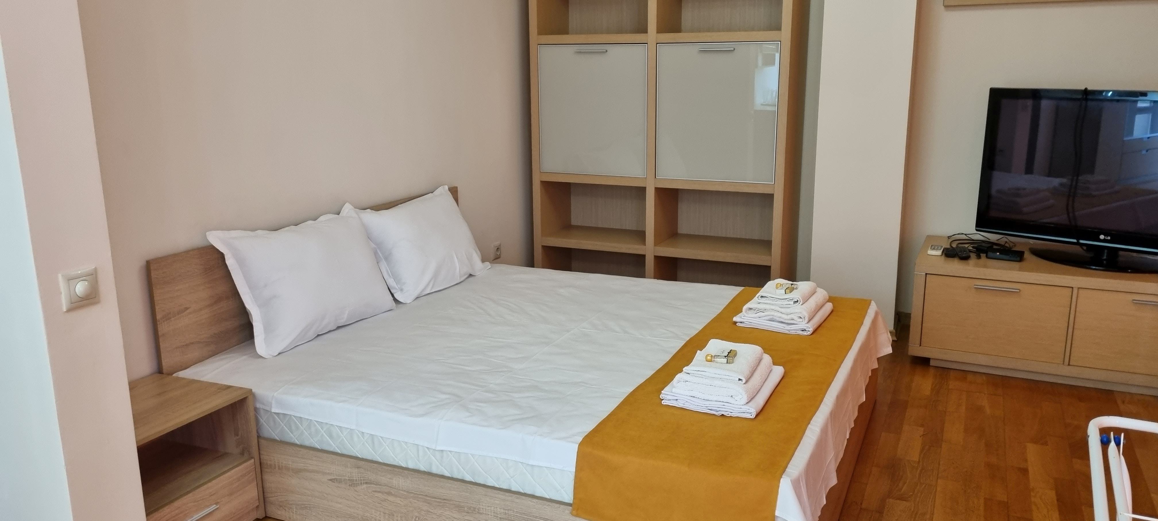 Two bedroom apartment with a kitchen